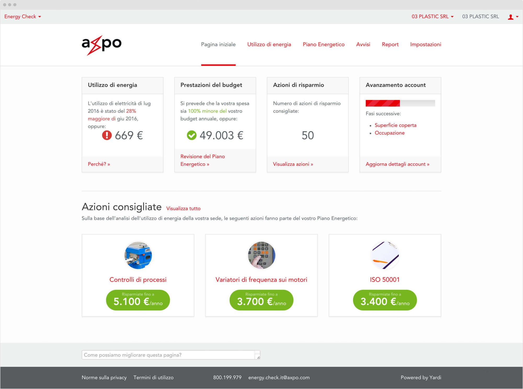 Axpo branded Energy Check